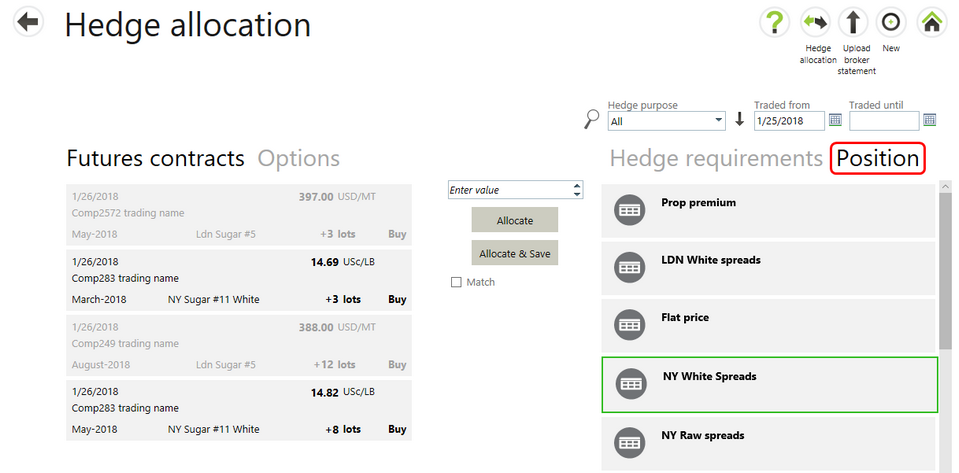 HedgeallocationPosition