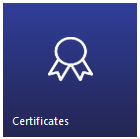 Certificates master data tile image