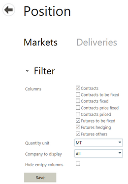 Position filters