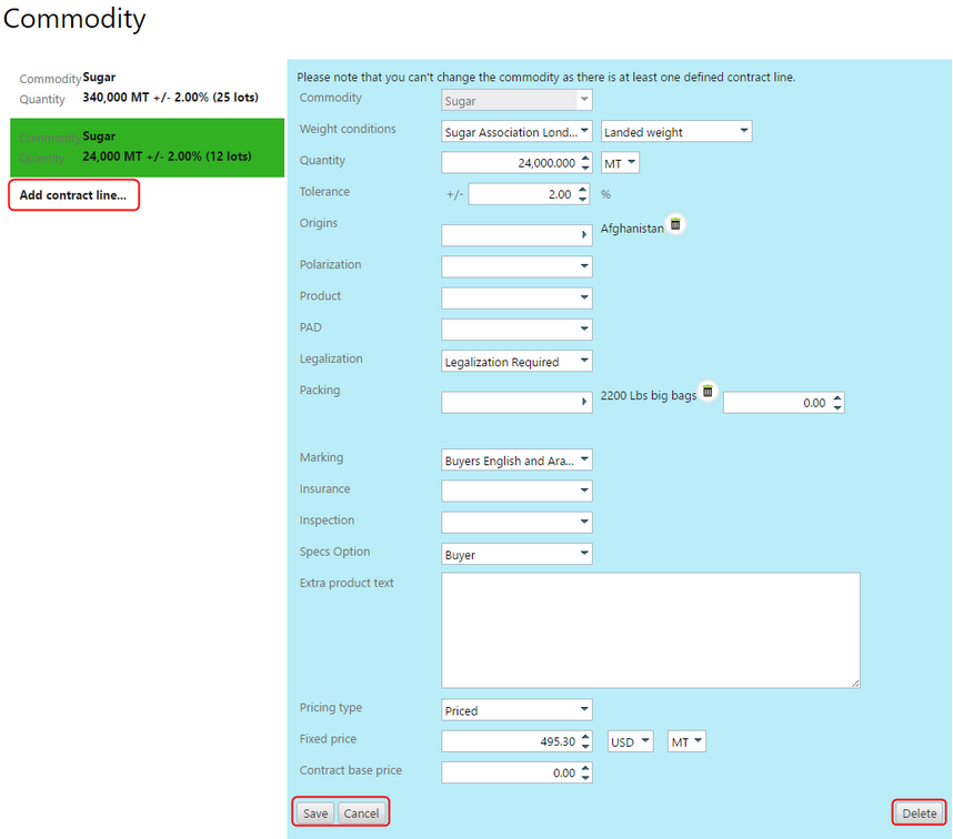 edit contract delivery line