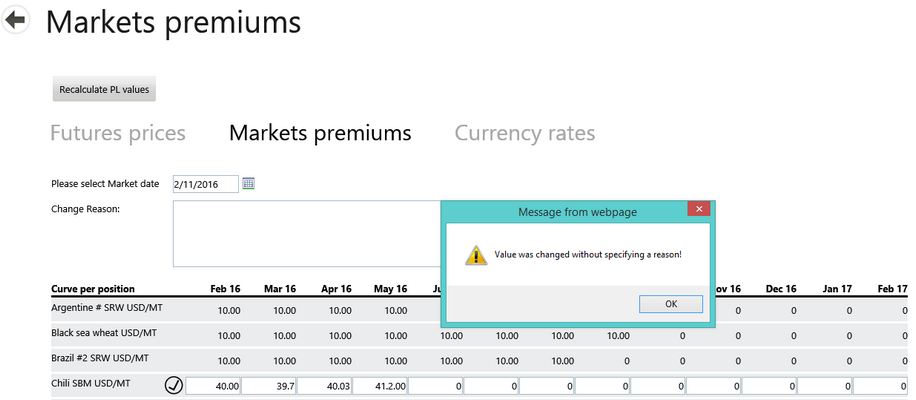 marketpremiumschange reason