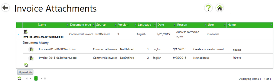 invoice attachment